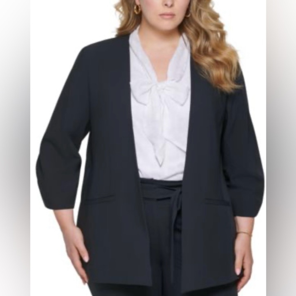 NWT $149 Calvin Klein Women's navy Blazer